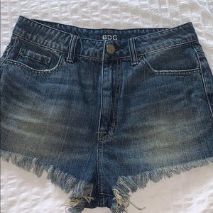 BDG high rise cut off shorts